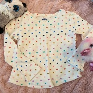Long sleeve for kids with lots and lots of heart 💜
